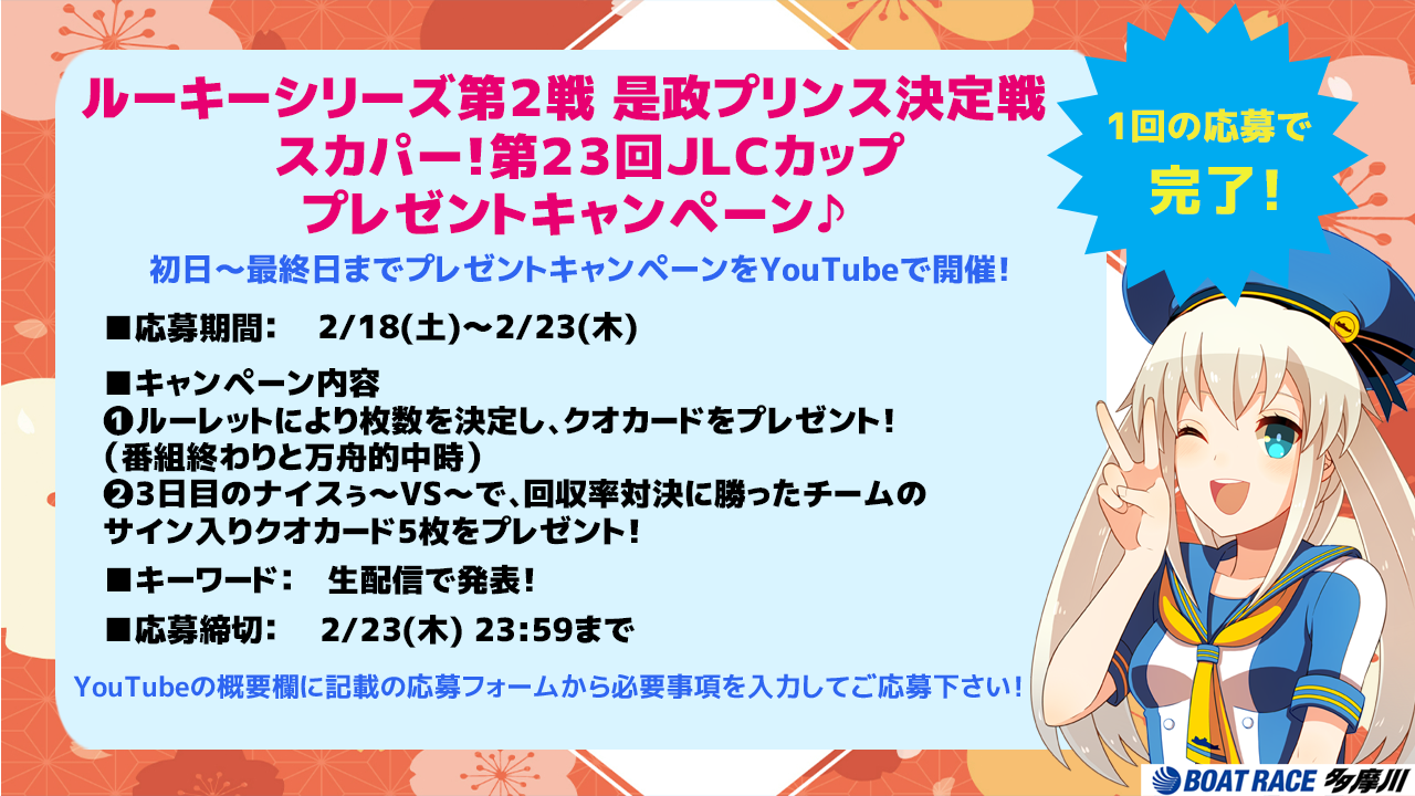 ルーキーＳ第２戦スカパー！第２３回ＪＬＣカップ